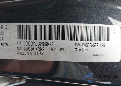 2016 Chrysler 200 Limited Platinum from USA, damaged, VIN 1C3CCCAB3GN188472